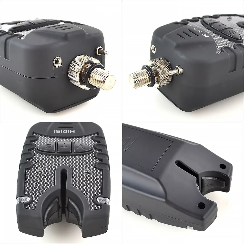 Kit alarme et swinger Hirisi 4 couleurs LED pour pêche à la carpe - Accessoires complets