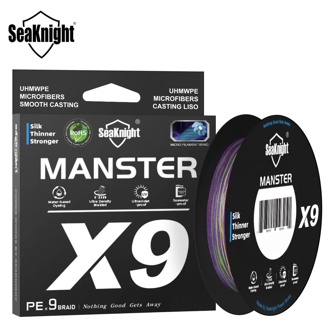 Ligne de pêche SeaKnight X9 500M 300M PE multifilament 9 tresses résistante UV et eau de mer