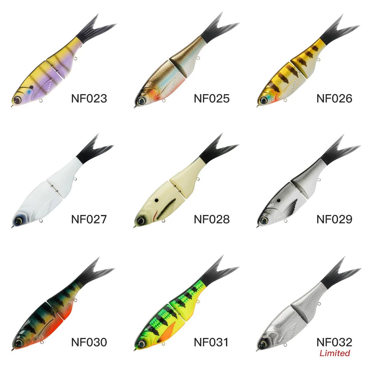 Leurre souple Noeby Amata Glide Swimbait 215mm pour brochet et sandre, leurre nageur coulant lent