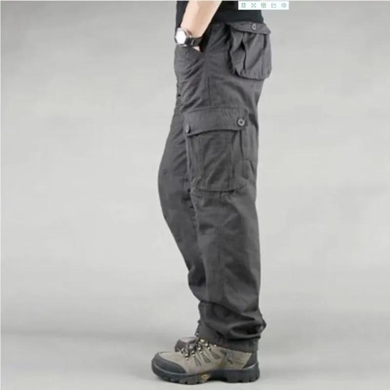 Pantalon cargo coton 2025 homme - multiple poches pour pêche organisée et randonnée