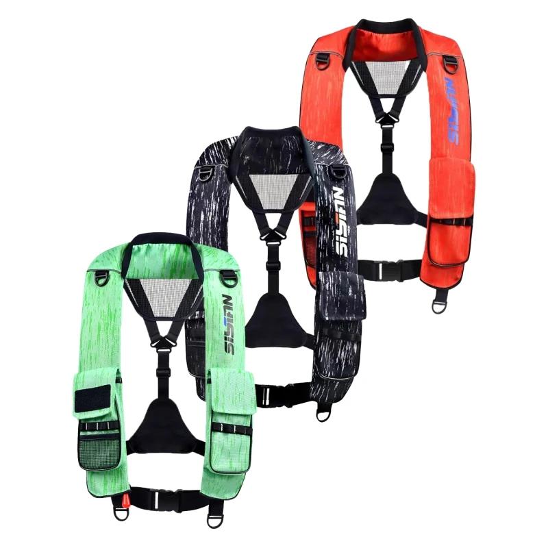 Gilet de sauvetage gonflable manuel automatique pêche mer 150N adulte sécurité nautique natation