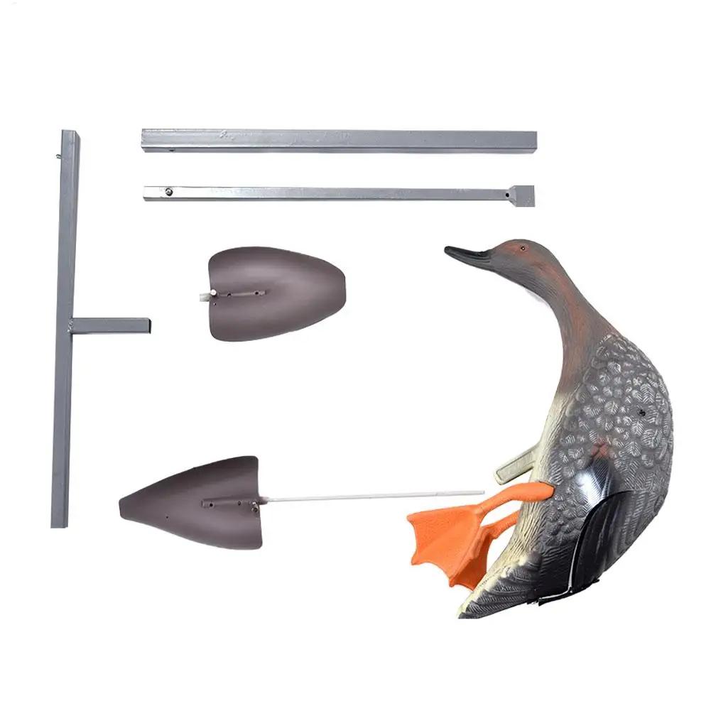 Leurre canard volant électrique télécommandé - Canard colvert avec pied support pour chasse