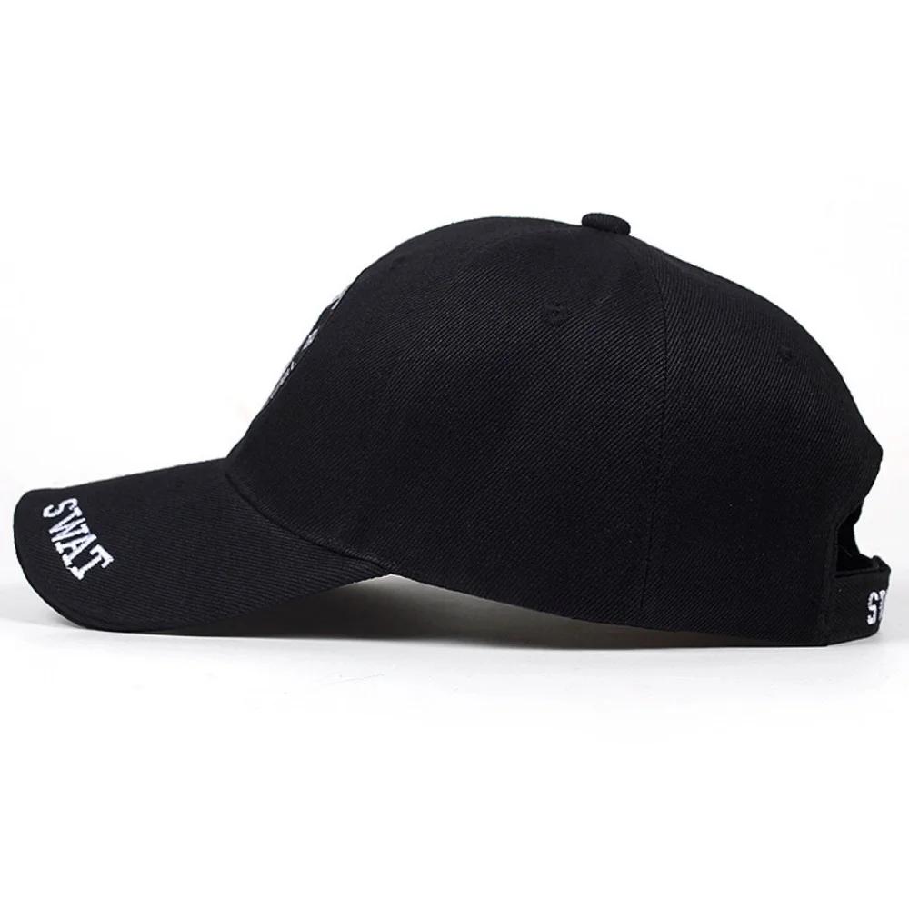 Casquette baseball SWAT Eagle brodée pour hommes - Modèle aigle tactique réglable pour pêche et outdoor