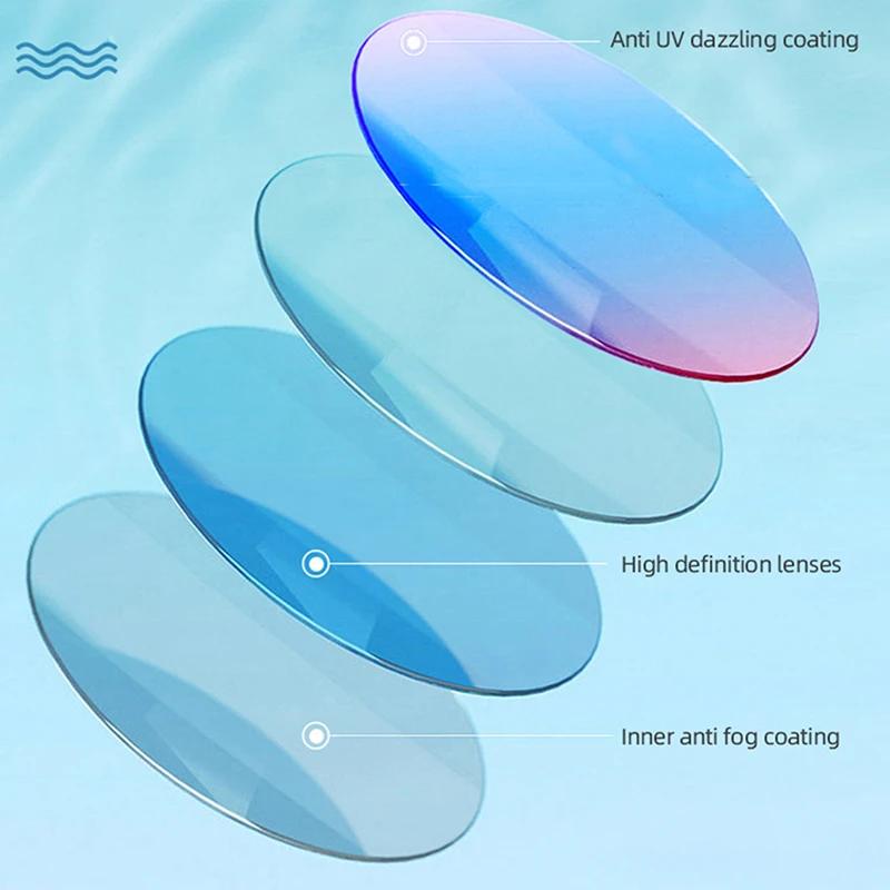 Masque de natation professionnel unisexe anti-buée et protection UV pour adultes - étanche