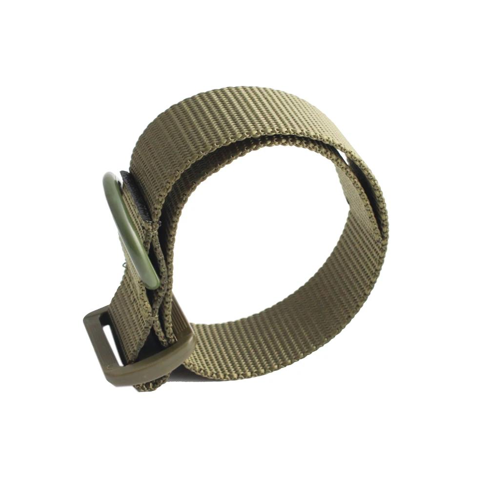Sangle tactique pêche nylon portable multifonction fixation simple/double point