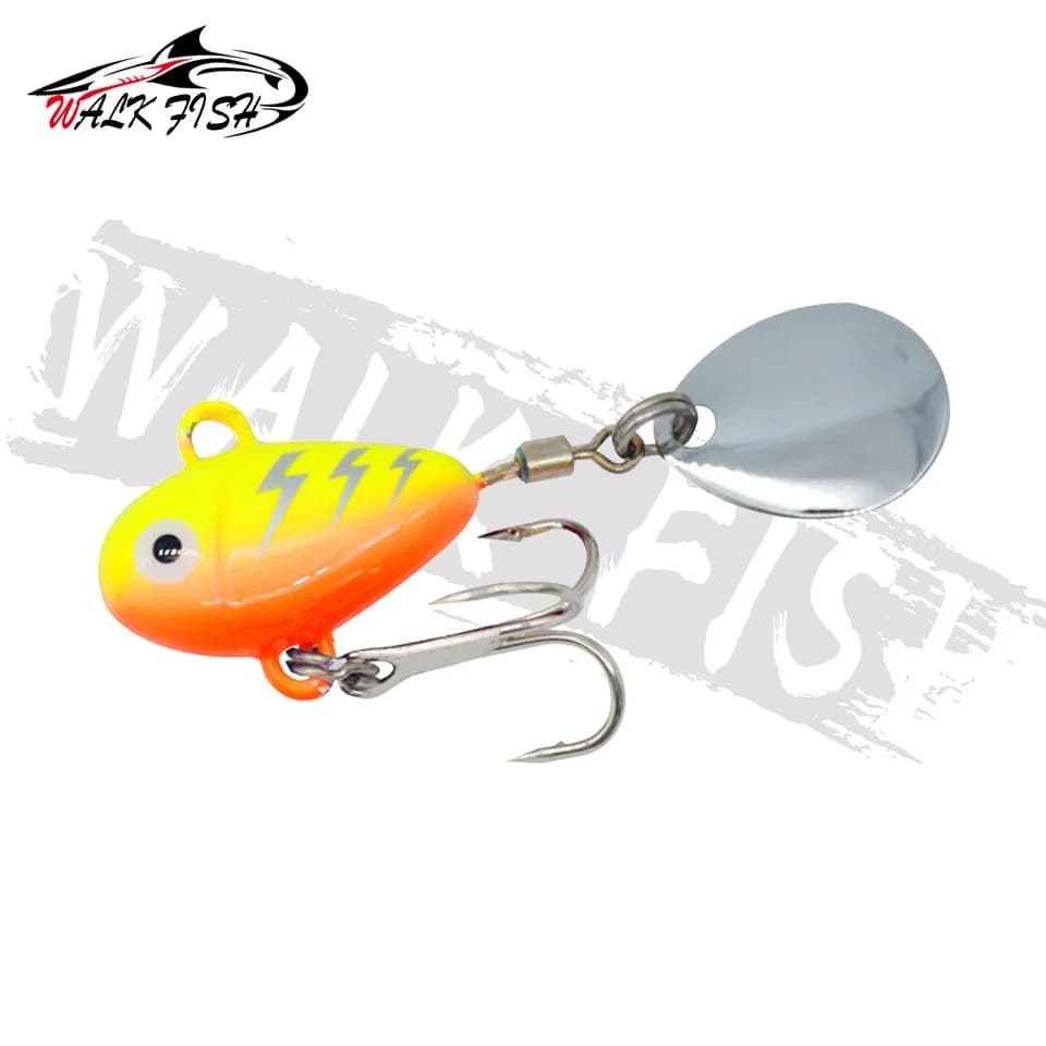 Mini VIB métal WALK FISH avec cuillère 10g - Leurre vibrant crankbait pour pêche en eau peu profonde