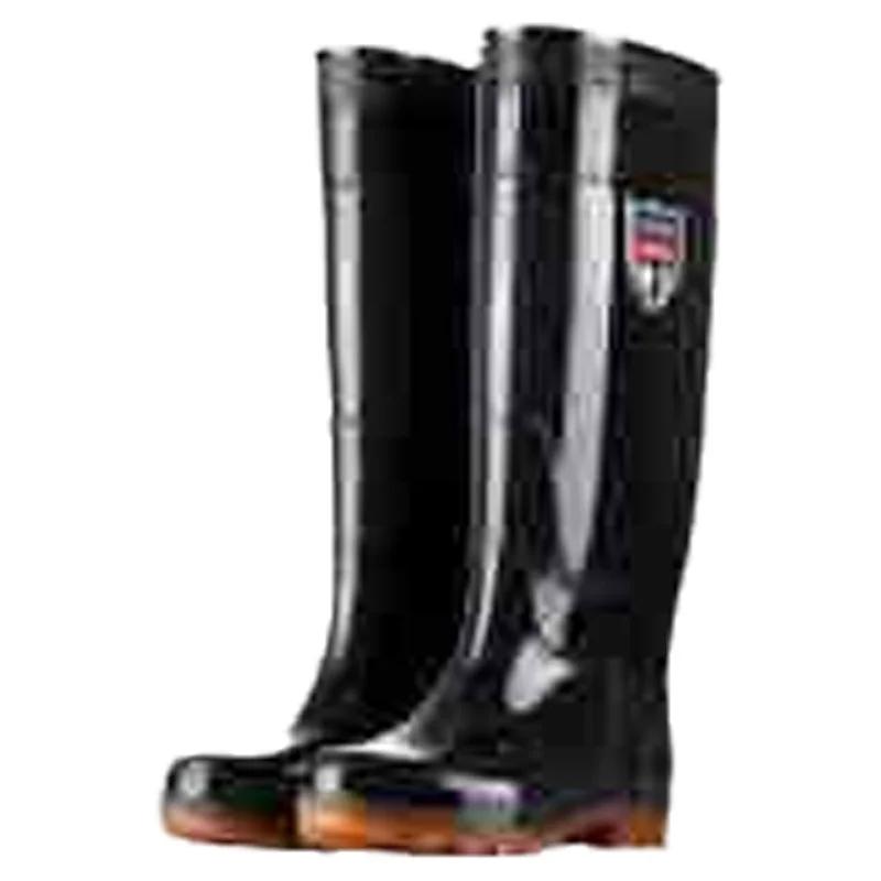 Bottes pluie hautes homme extra épaisses - Chaussures waterproof à semelle tendon de bœuf