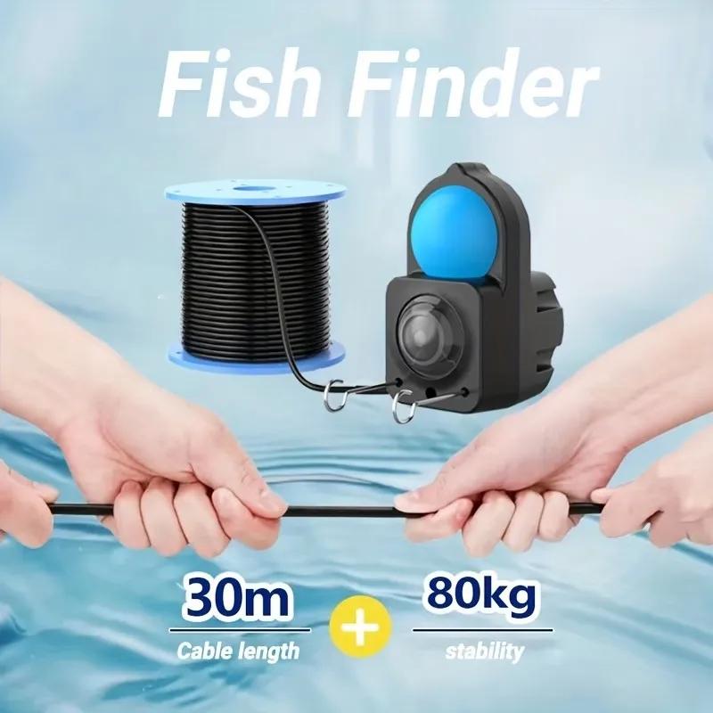 Caméra de pêche portable 1080P vision nocturne écran LCD 4.3" détecteur profondeur angle 130° pêche main