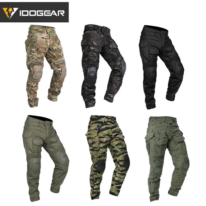 Pantalon combat IDOGEAR G3 gen3 avec genouillères pêche sport - Camouflage MC qualité 3201
