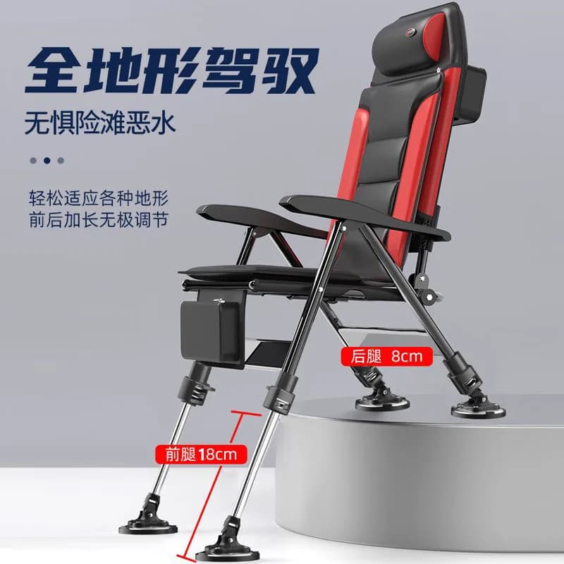 Chaise pêche pliante européenne portable confortable pour sessions longues rivière étang