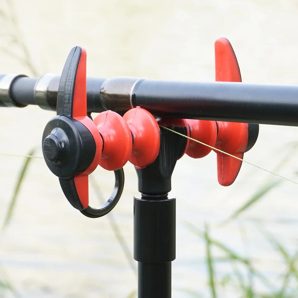 Support de canne feeder Hirisi AC206 rouge pour buzz bars et alarmes de touche - Accessoire terminal