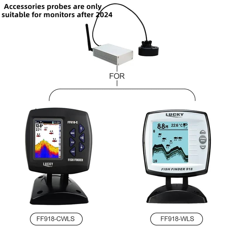Accessoires sonar sans fil LUCKY pour moniteurs FF918-CWLS et FF918-WLS pêche