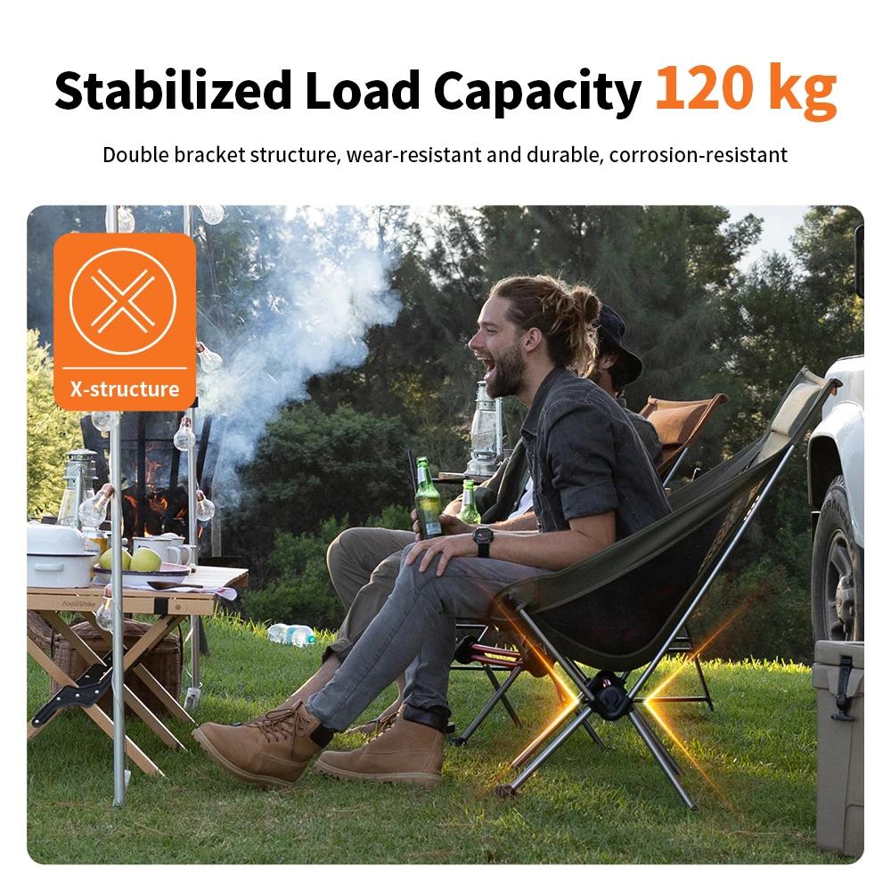 Chaise pliante Naturehike portable pour pêche, randonnée et plage capacité 120kg