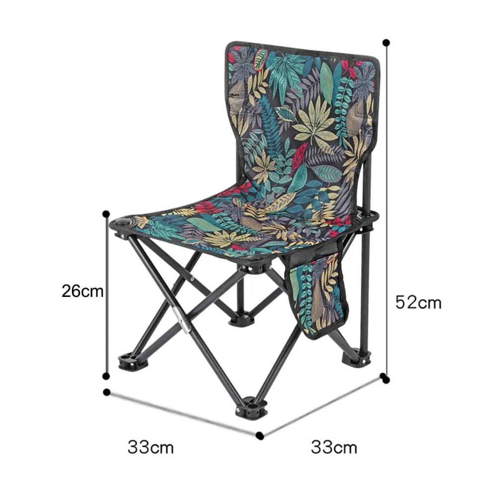 Chaise pliante légère pêche et plage - Siège BBQ voyage durable portable pour sorties en plein air