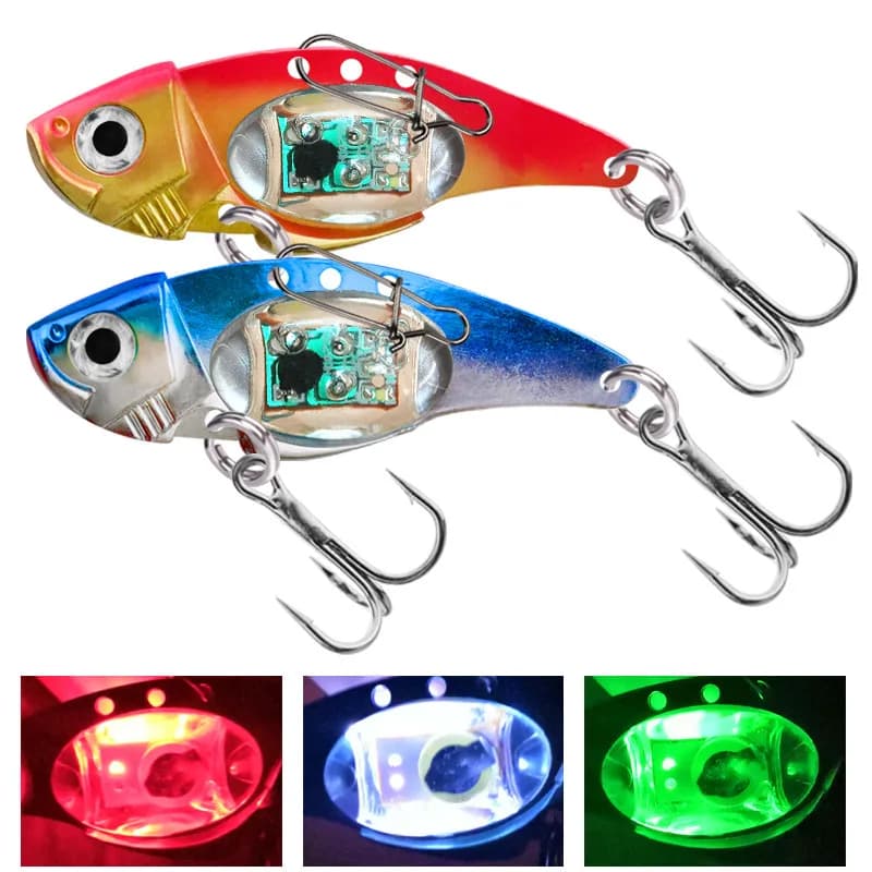 Lampe LED sous-marine intelligente pour pêche au calmar avec vibrations et flashs - Attracteur étanche