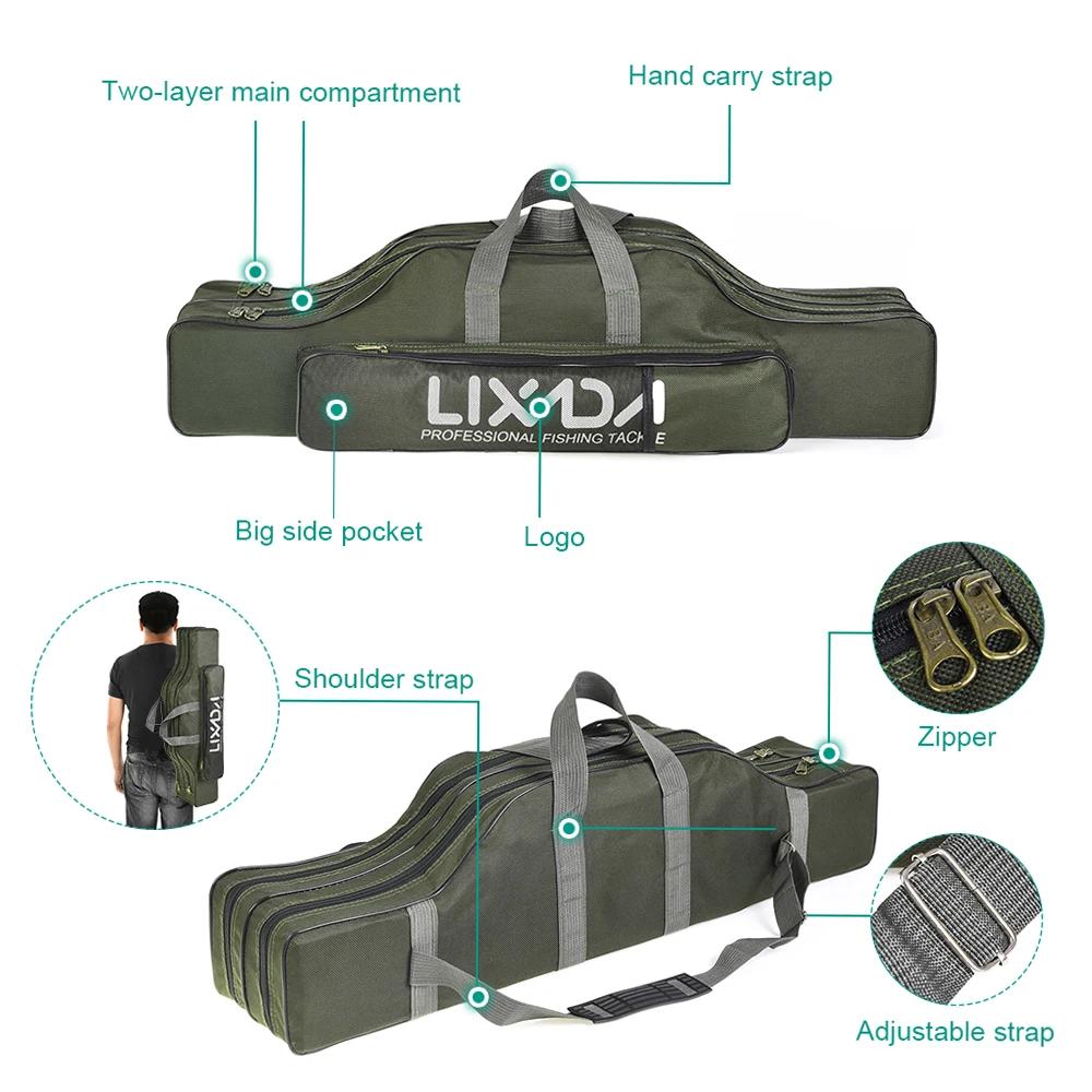 Sac pliable transport cannes moulinets pêche rangement organisateur équipement voyage compact