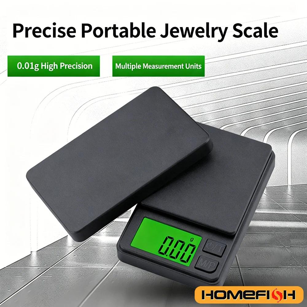Mini balance pêche précise 500g/0.01g - Balance digitale portable pour appâts et plombs