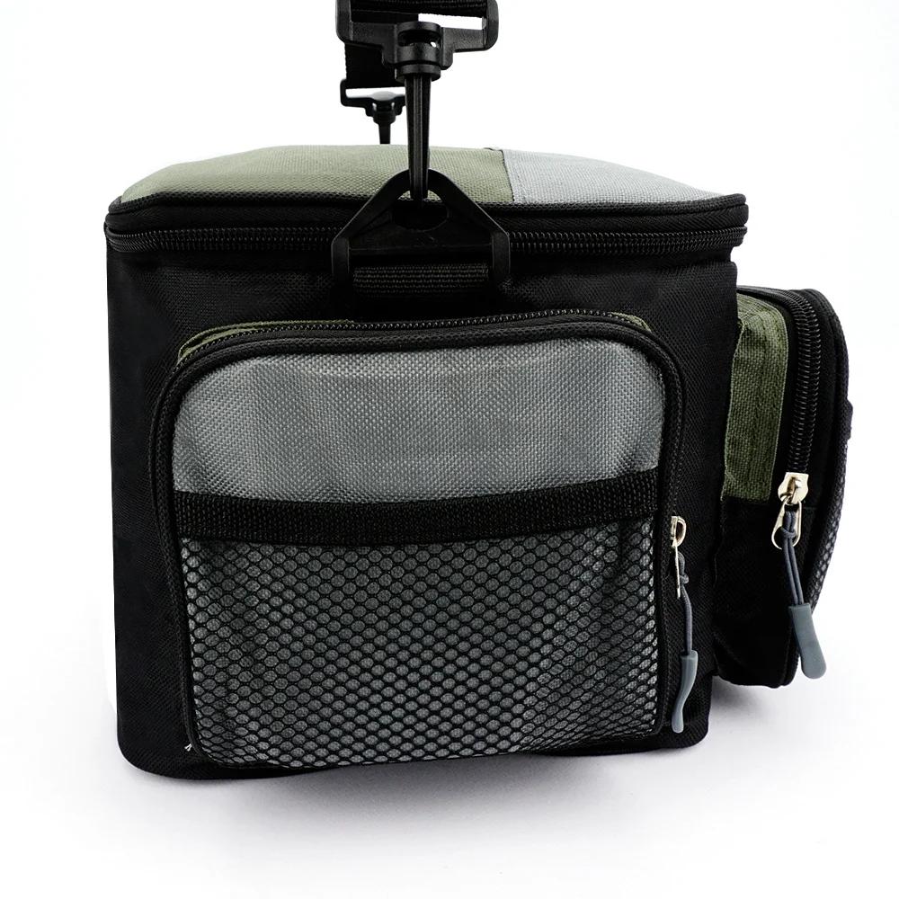 Grand sac pêche multifonction JSFUN Oxford : rangement moulinets et outils grande capacité