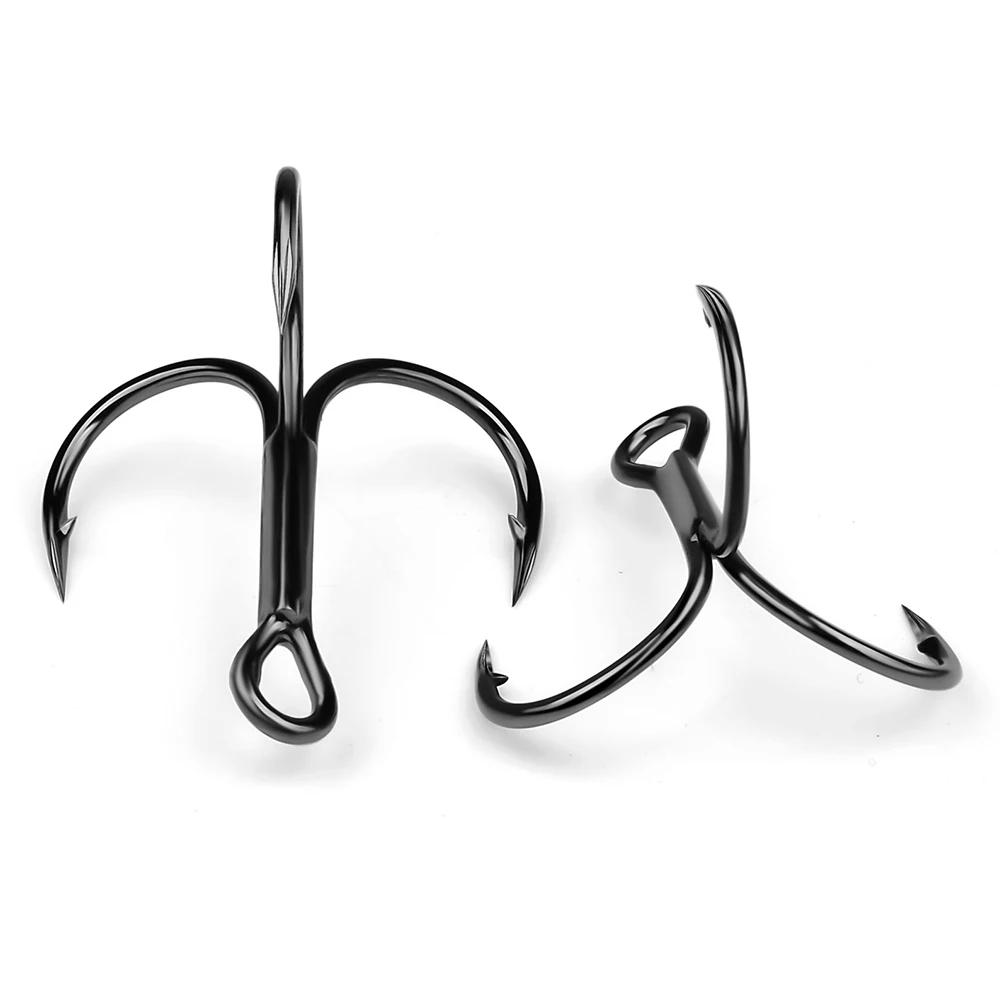 Hameçons triples PROBEROS 20 pièces renforcés acier carbone résistance corrosion pêche mer