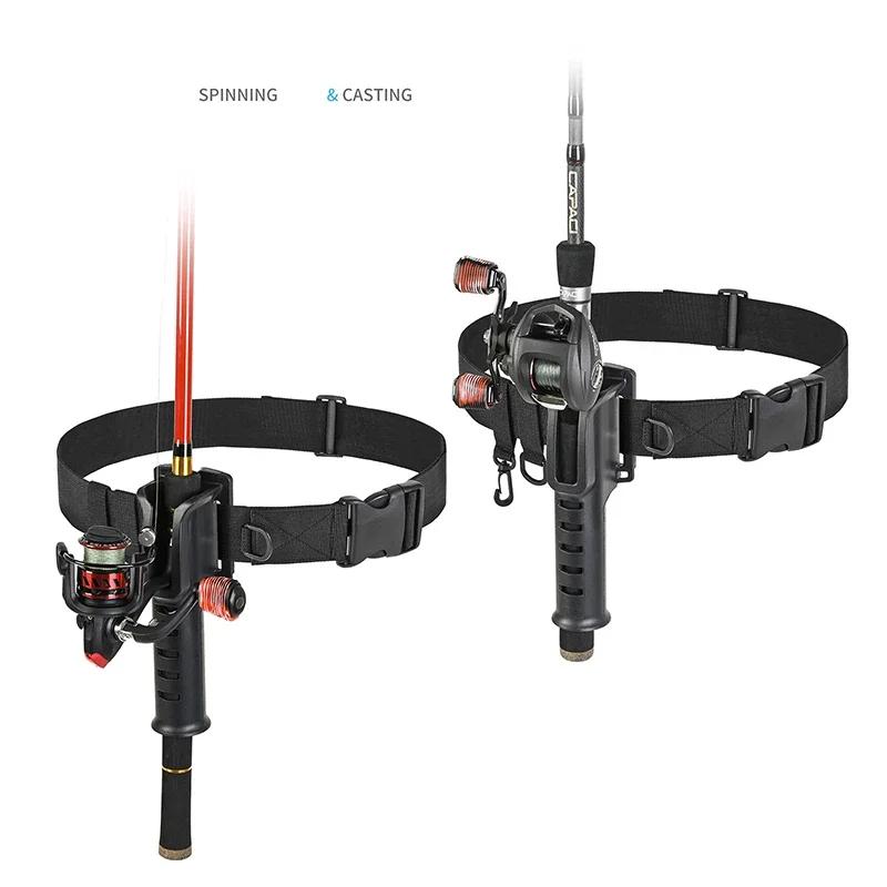 Porte-canne réglable et portable avec ceinture - Accessoire de pêche pratique pour les sessions en extérieur