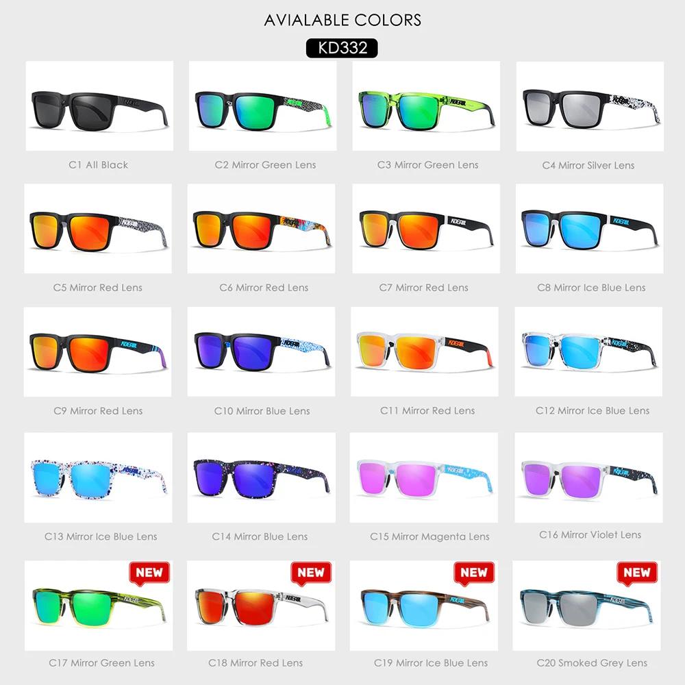 Lunettes de soleil miroir pêche sport polarisées haute qualité couleurs variées homme