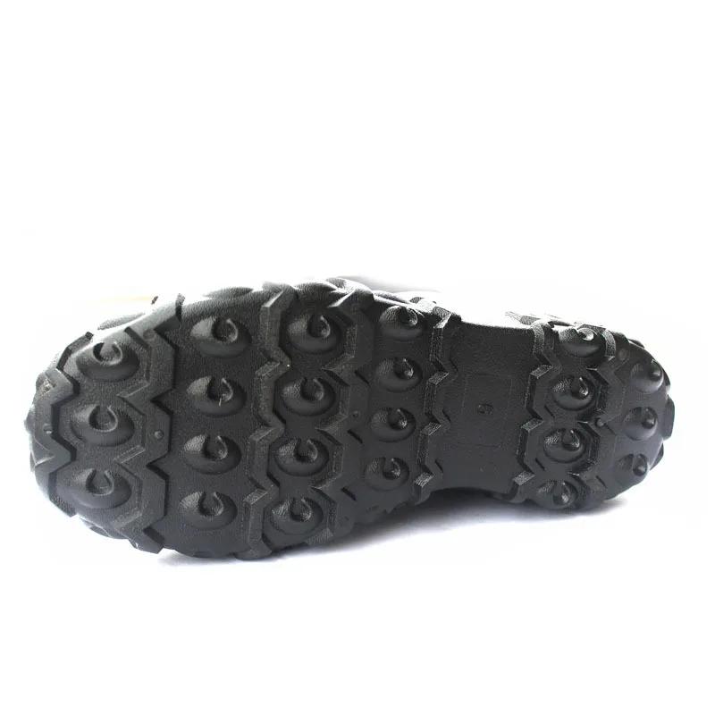 Bottes de pêche imperméables PVC respirantes avec semelle crampons antidérapante pour rochers et récifs