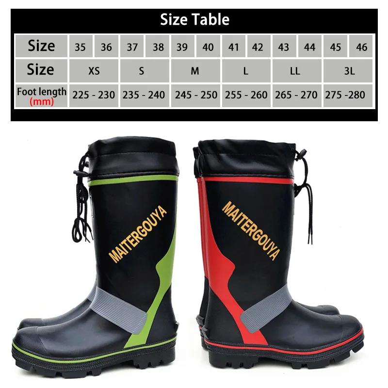 Bottes de pêche anti-dérapantes semelle crampons caoutchouc étanches protection orteils chaussures roche