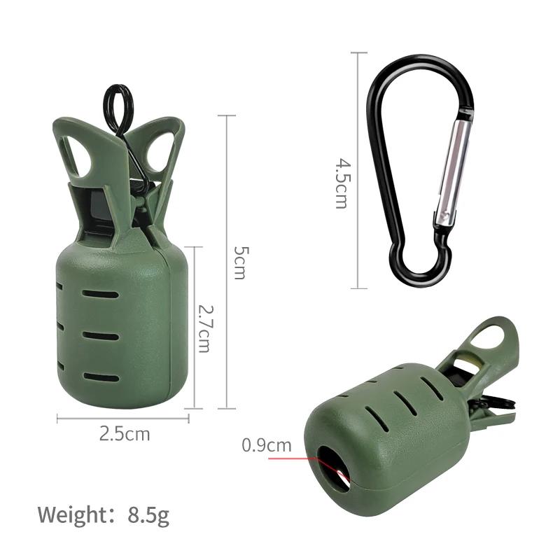 Kit protection leurre calmar 6 pièces - Capuchon appât poulpe egi avec mousqueton accessoires mer