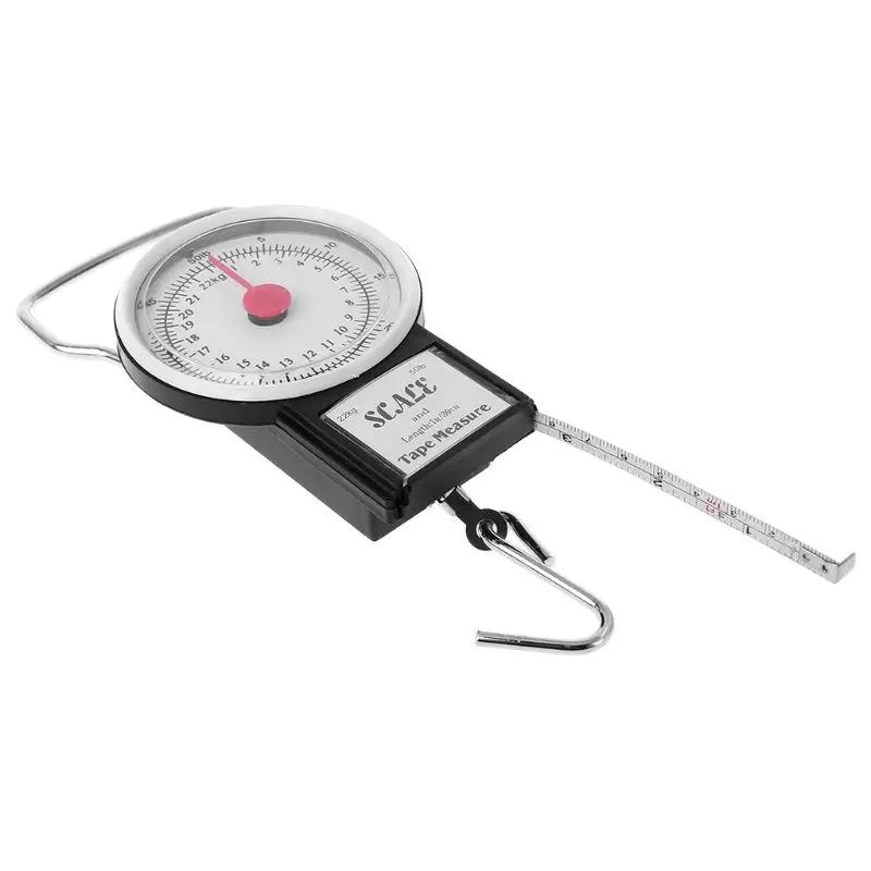Balance suspendue portable 22kg/50lb pour pêche - Pèse-poissons avec mètre ruban et crochet robuste