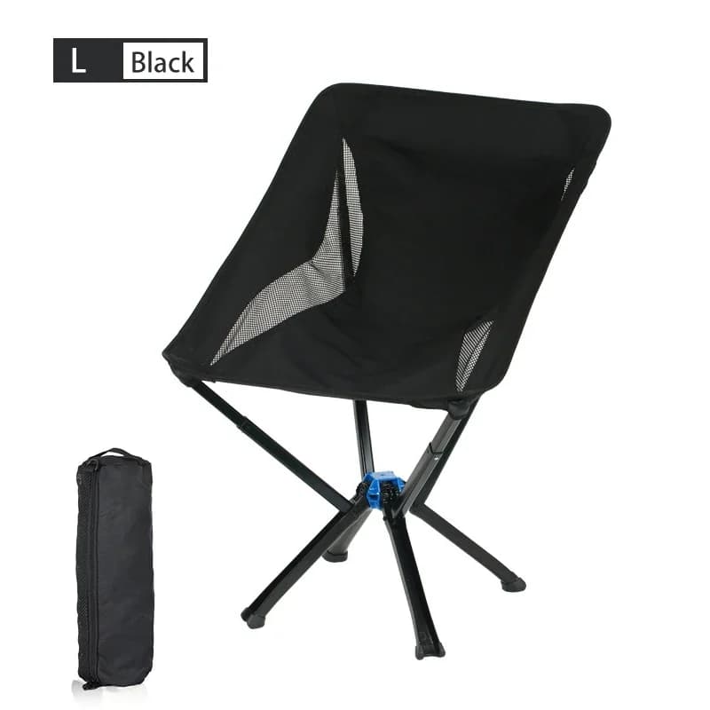 Petite chaise pliante camping rapide - Siège lune portable randonnée pique-nique pêche léger