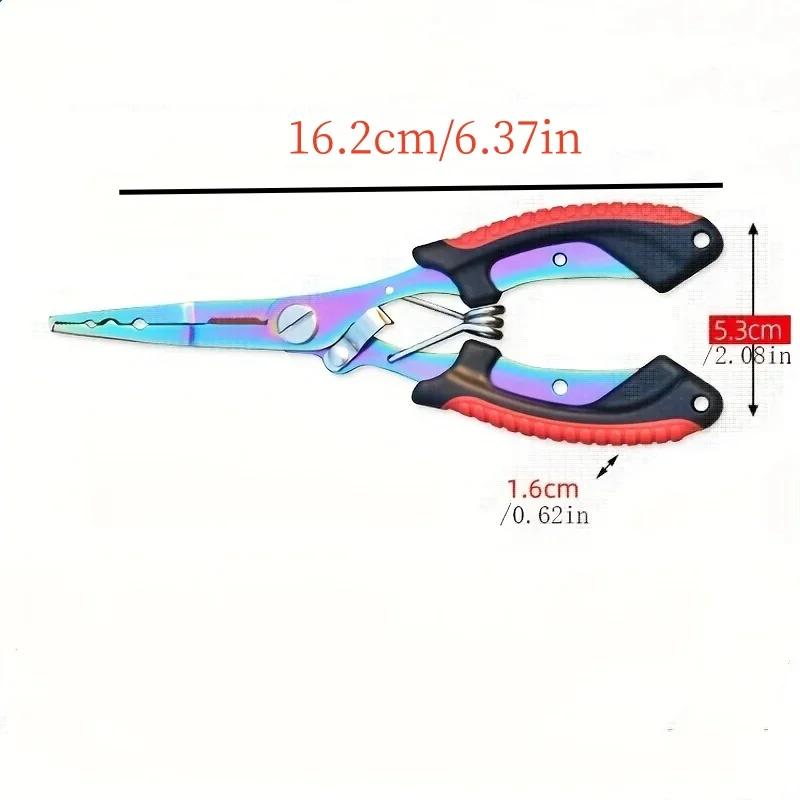 Pinces Pêche Acier Inox Long Bec Découpe Fil Dégorgeoir Hameçon Multifonction Outils Pêche