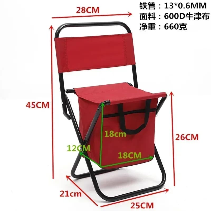 Nouvelle chaise lune pliable détachable ultra légère pour pêche, randonnée et pique-nique