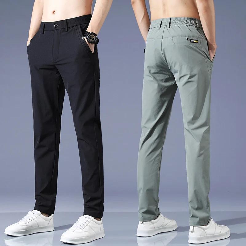 Pantalon slim été 2024 style coréen - Léger respirant pour pêche estivale élégante et confortable