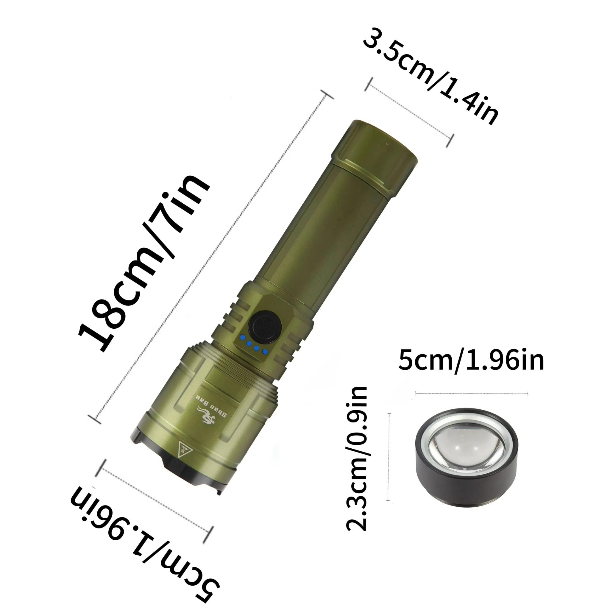Lampe torche puissante 3000LM Shan Bao zoomable étanche pour pêche nocturne et chasse