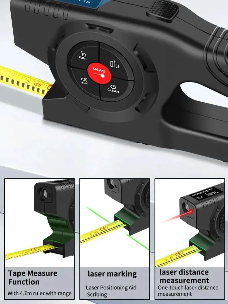 Télémètre laser Snakol 120m avec marquage ligne verte - Mètre électronique pour pêche précise