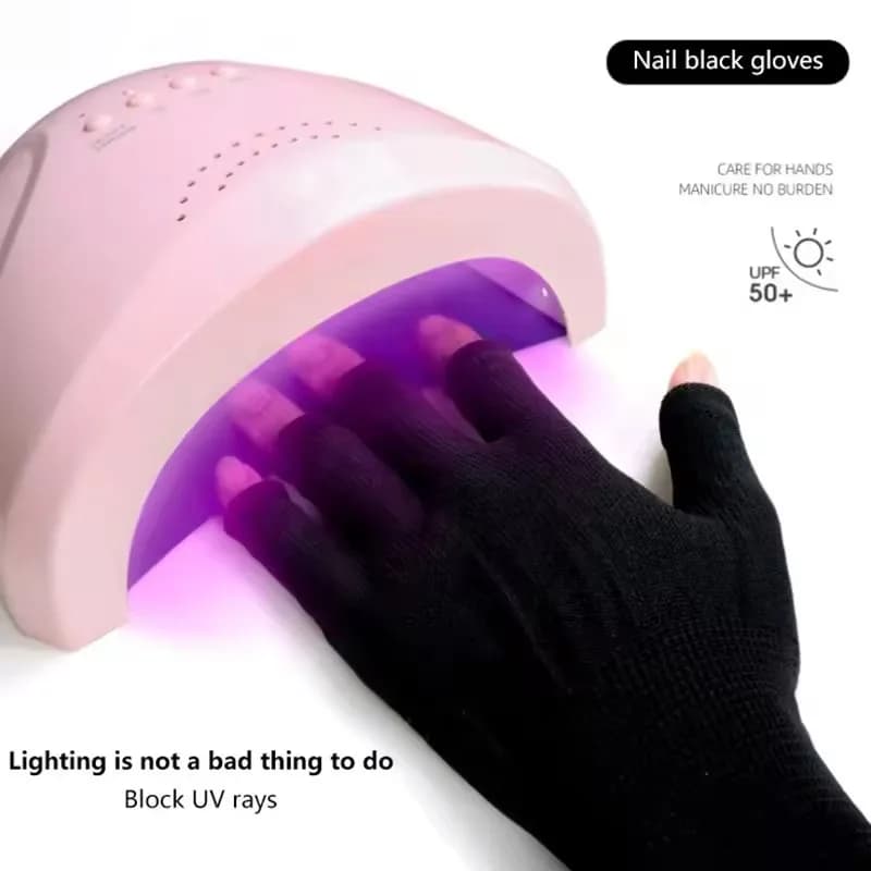 Gants de travail pêche résistants noir nylon tricoté respirants élastiques protection extérieure unisexe