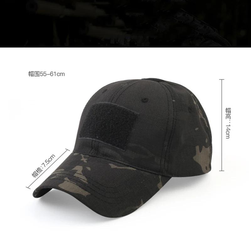 Casquette baseball camouflage tactique homme - Chapeau CP ajustable Velcro pour pêche et outdoor