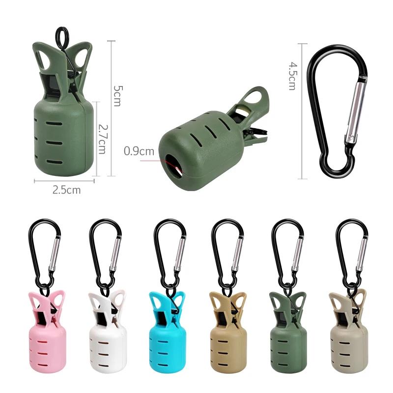 Kit de 6 protections pour leurres calmar Egi - Housses parapluie seiche avec mousqueton pour canne à pêche