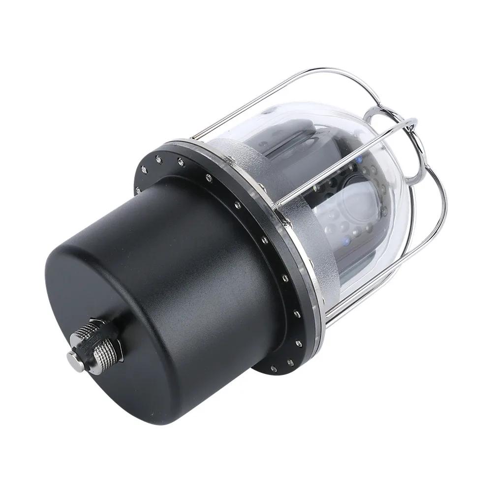 Caméra sous-marine pêche 10 pouces IP68 20 LEDs rotative 360° pour détecteur poissons 20m/50m/100m