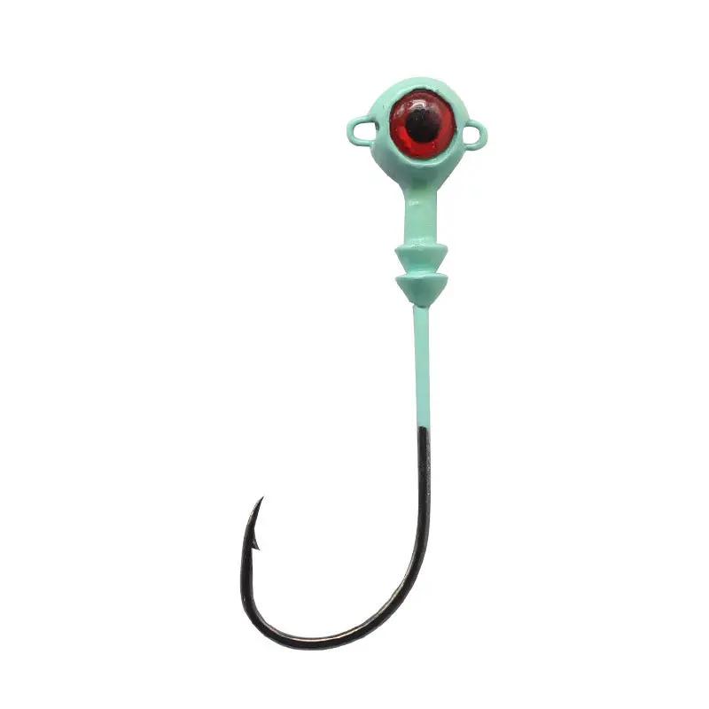 Hameçons plombés à ardillon pour leurres souples - lot de 3 pièces 3.5g à 10g pêche carpe
