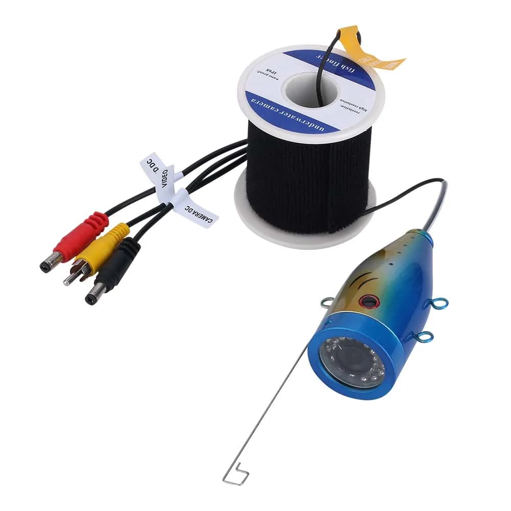 Sondeur hivernal MaoTeWang 10 pouces avec double lampe et câble 50m pour pêche sur glace professionnelle