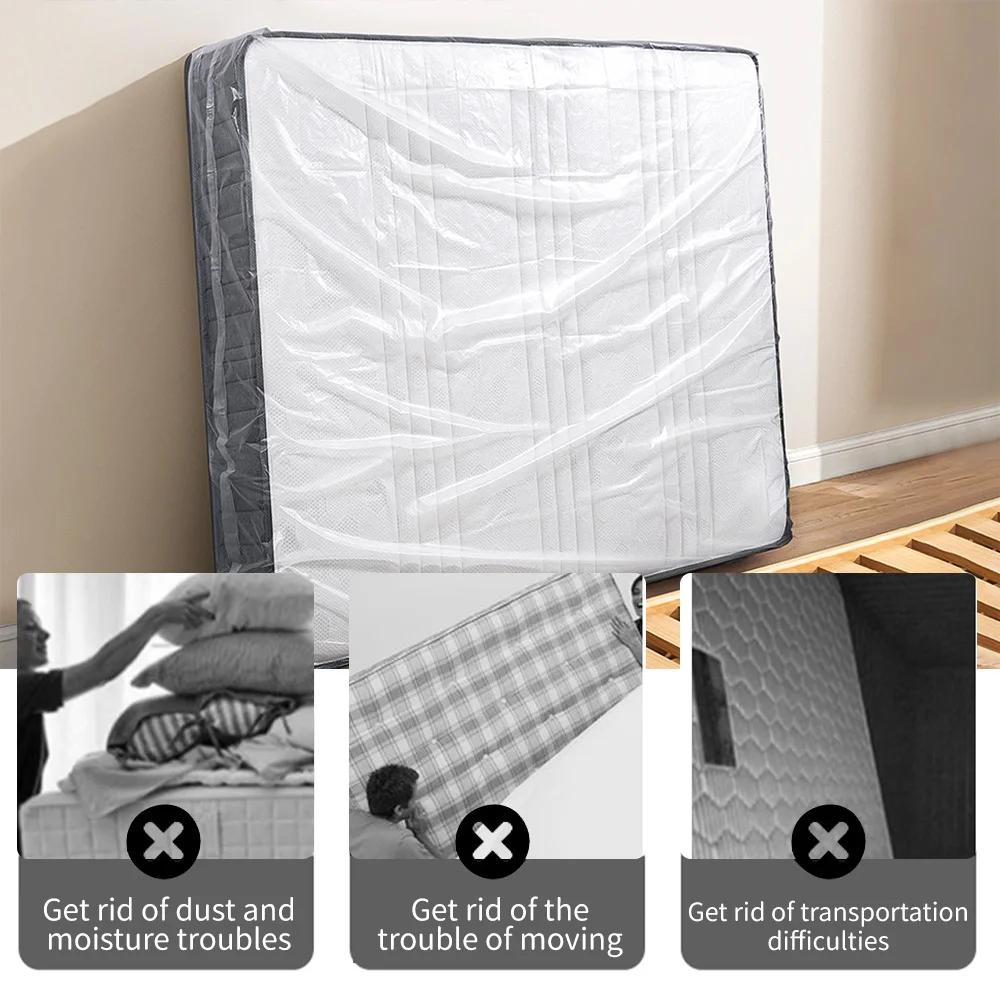 Housse matelas protection déménagement pêche - Sac plastique étanche anti-poussière pour couchage