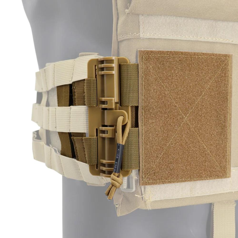 Kit boucles dégagement rapide 2 pièces - Pour gilets tactiques de pêche et airsoft