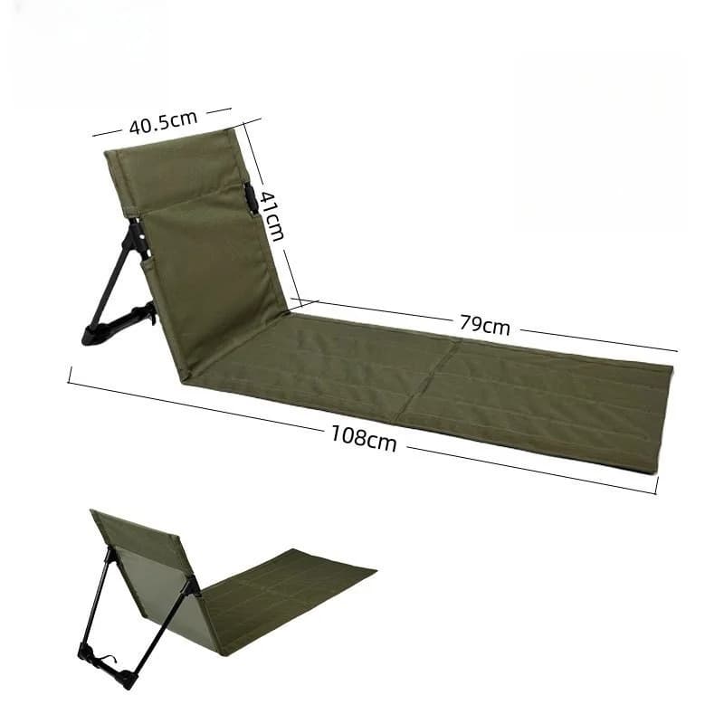 Chaise de plage pliante avec dossier léger pour jardin parc pelouse pique-nique extérieur