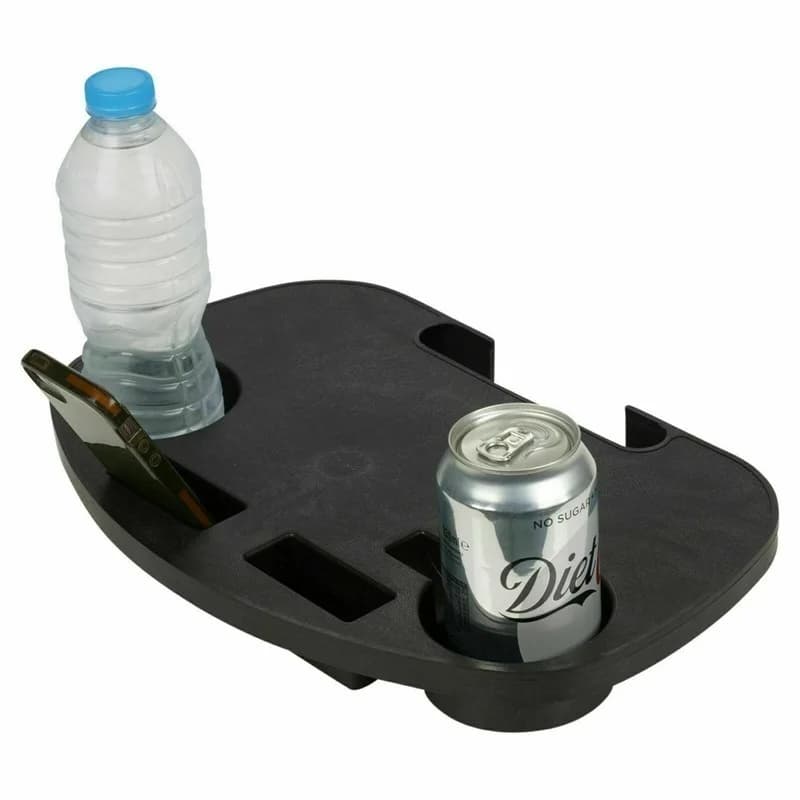 Plateau pliant pour fauteuil relax avec porte-gobelet - Accessoire pêche camping plage détente