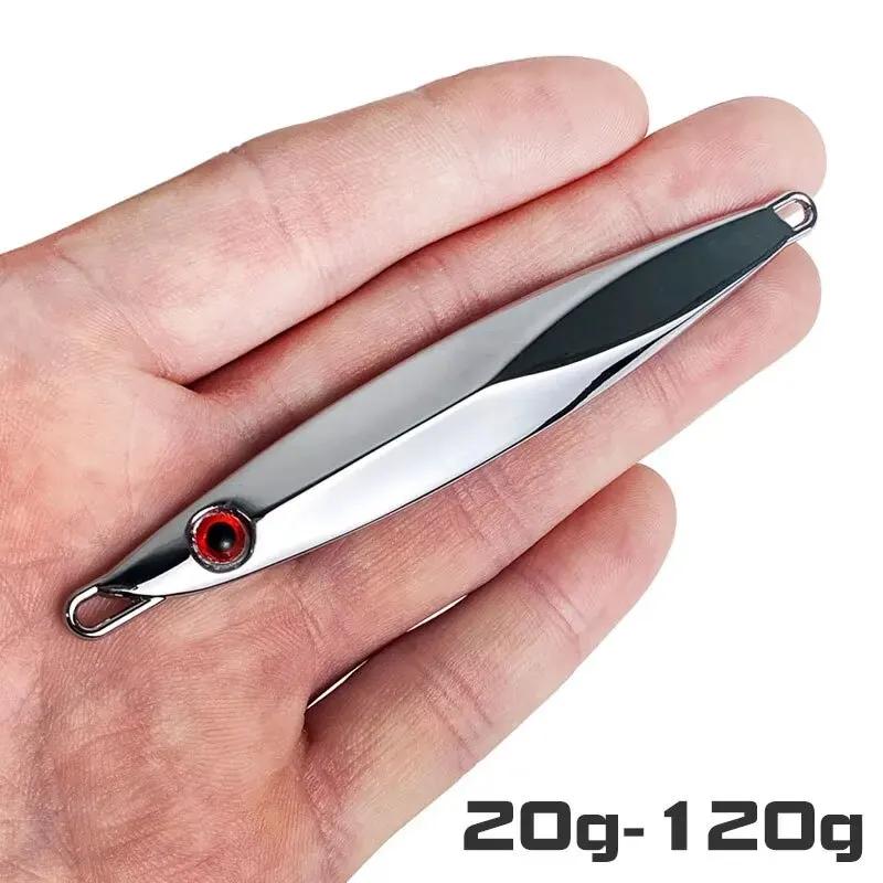 Leurre de pêche jig métal zinc allié qualité supérieure avec yeux 3D, leurre artificiel plombé pour