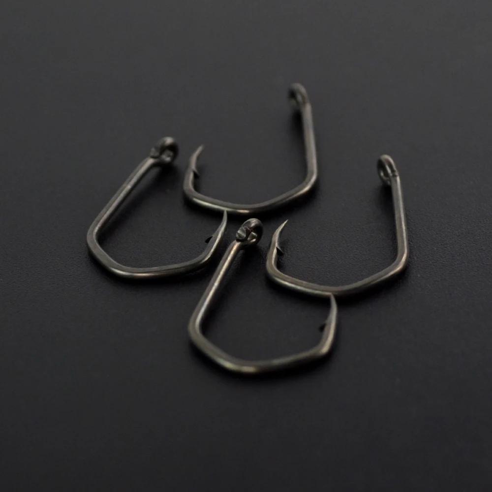 Hameçons carpe micro-barbés acier carbone PTFE 15 pièces Hirisi X919 accessoires pêche