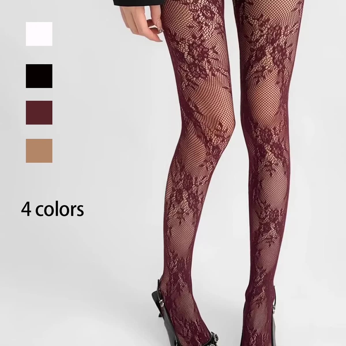 Collants résille femme pour pêche en eau froide - 4 couleurs disponibles noir blanc vin kaki