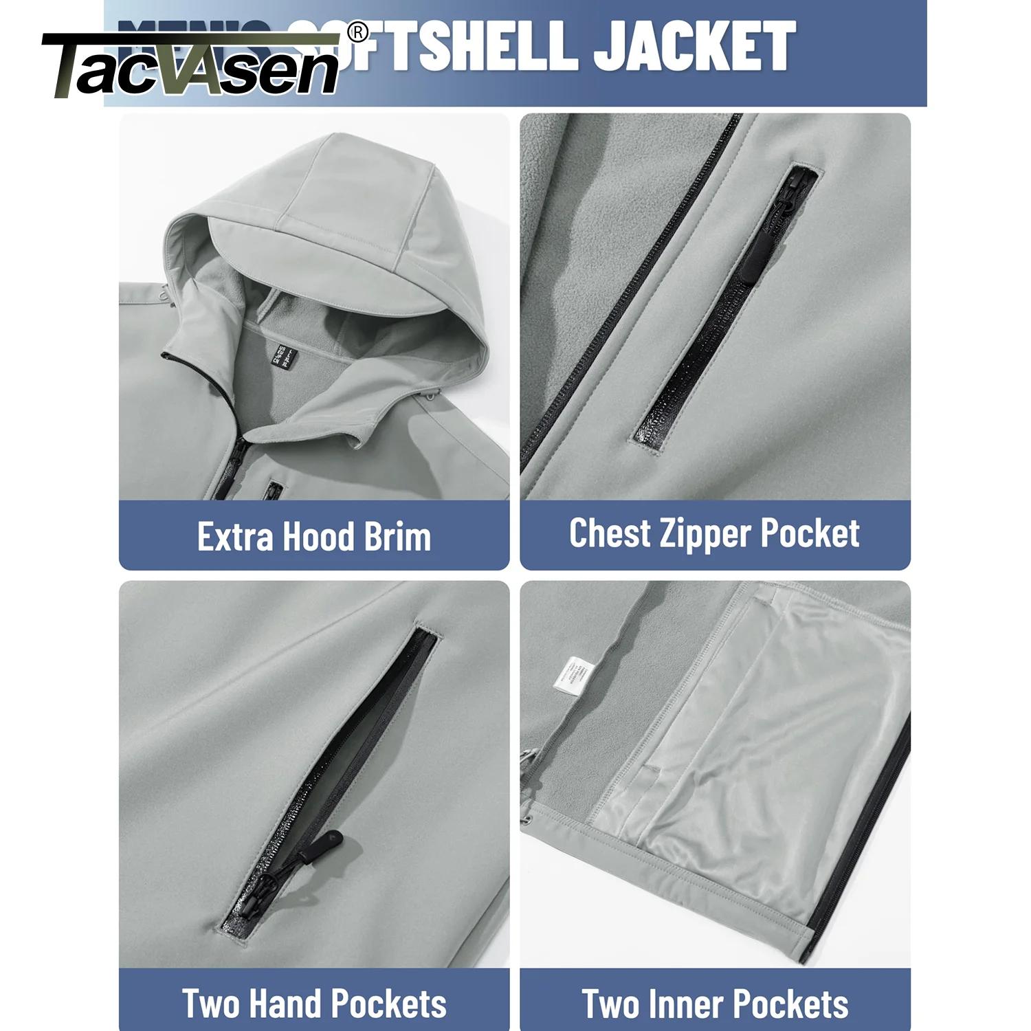 Veste softshell pour pêche - Imperméable avec doublure polaire - Randonnée trekking - Homme