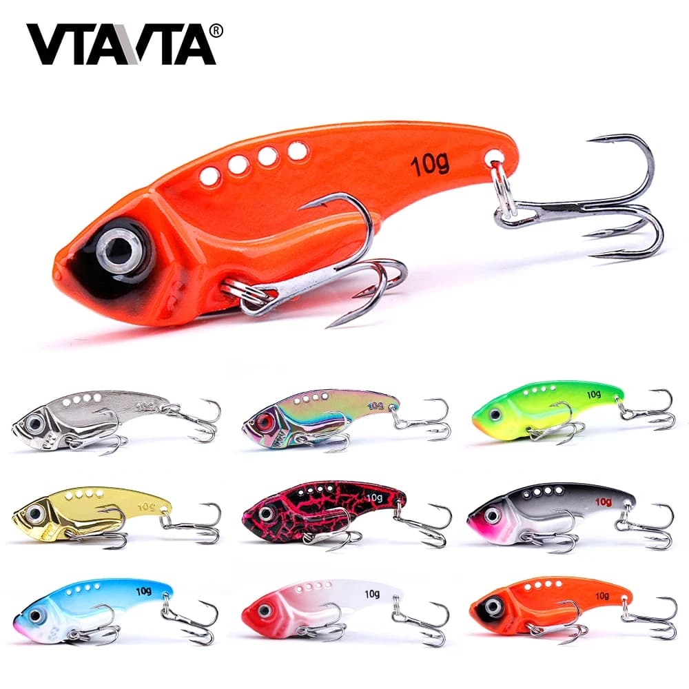 Leurre métal VIB 3g à 15g - Vibration Spoon Crankbaits leurre plongeant pour pêche au leurre artificiel
